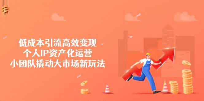 （14555期）低成本引流高效变现，个人IP资产化运营，小团队撬动大市场新玩法