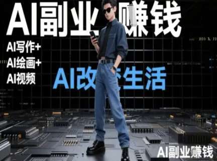 AI改变生活（Ai写作+AI绘画+Ai视频），AI副业挣钱