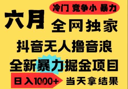 20250711065618-6870b5921aead.jpg 25年6月高爆抖音无人直播最新撸音浪掘金项目,小白可做,无脑日入1k+,门槛低可批量矩阵