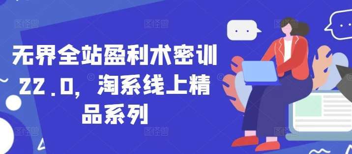 无界全站盈利术密训22.0，淘系线上精品系列