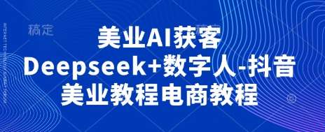 美业AI获客Deepseek+数字人