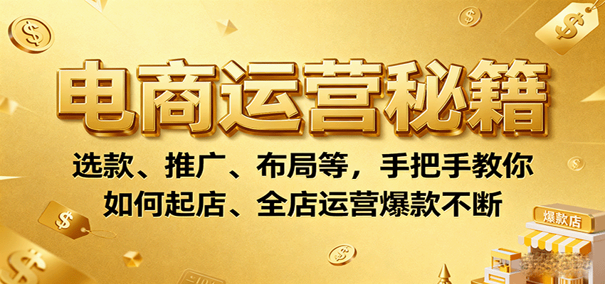 时尚-3bf73c8652-素材-69d12d.png 电商运营秘籍:选款、推广、布局等,手把手教你如何起店、全店运营爆款不断