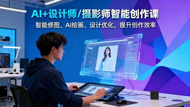 复古-a382472388-插画-81792b.jpg AI+设计师/摄影师智能创作课:智能修图、AI绘画、设计优化,提升创作效率